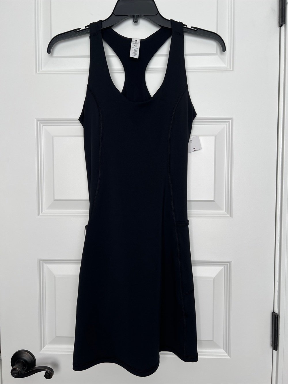 Yogalicious Black Racerback Athletic Mini Dress